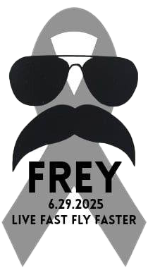 Live Fast Fly Faster ribbon