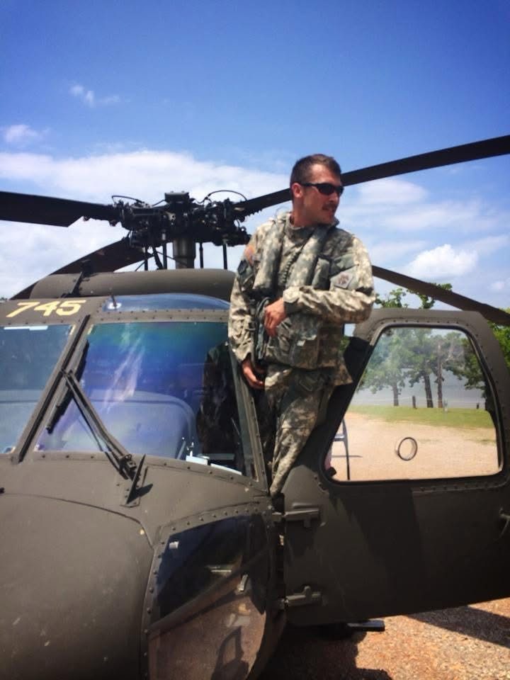 Rob on top of a Black Hawk